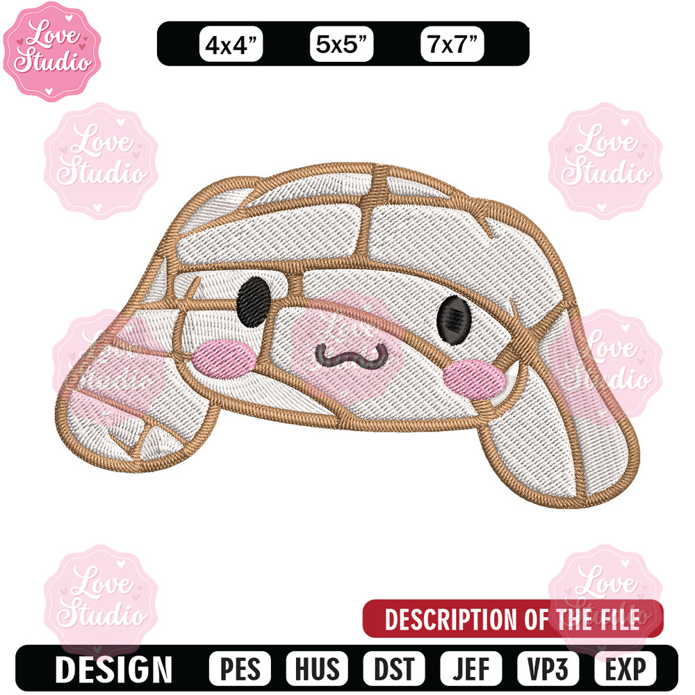Cinnamoroll Mummy Embroidery Design, Cinnamoroll cartoon Embroidery, Embroidery File, Cartoon shirt, Digital download.jpg