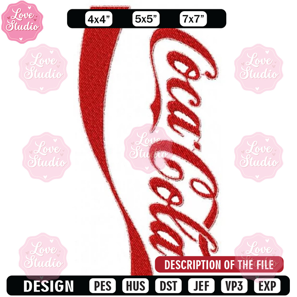 Cocacola logo embroidery design, Brand design, Embroidered shirt, Brand shirt, Brand Embroidery, digital download.jpg