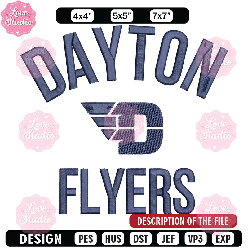 Dayton Flyers logo embroidery design, Basketball embroidery, Sport embroidery, logo sport embroidery, Embroidery design.jpg