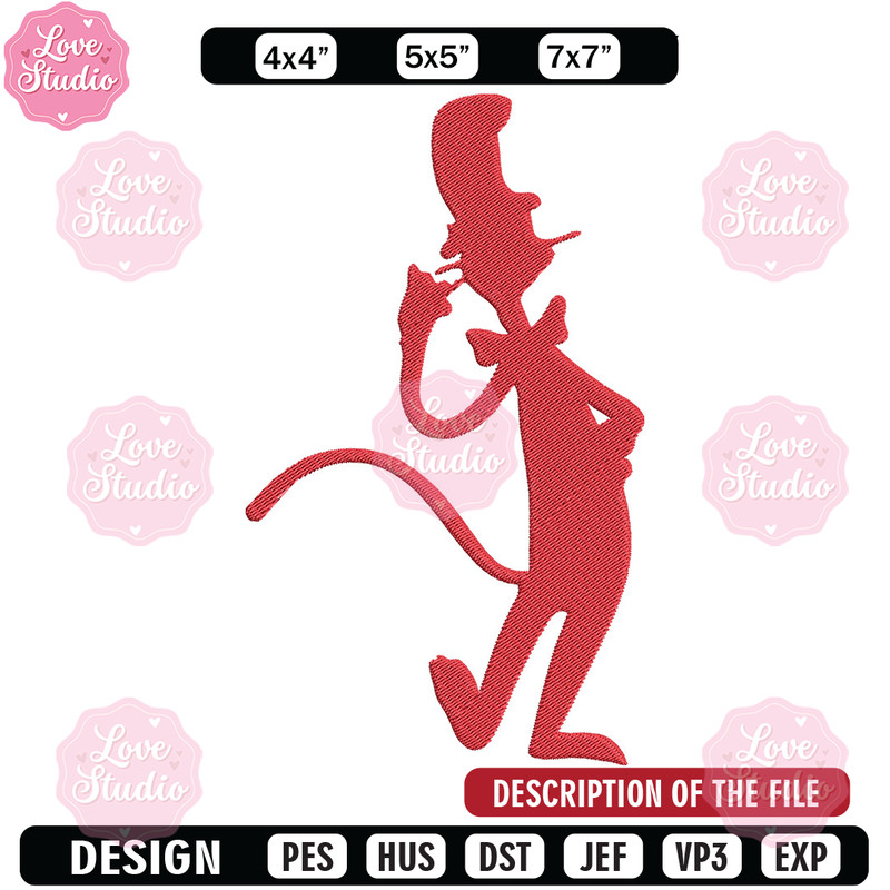 Dr Seuss Logo Embroidery Design, Dr Seuss Embroidery, Embroidery design, Embroidery File, Digital download.jpg