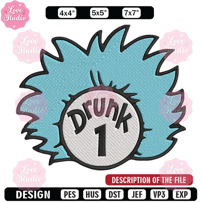 Drunk Embroidery Design, Dr Seuss Embroidery, Embroidery File, logo shirt, Embroidery design, Digital download 2.jpg