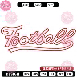 football logo embroidery design, embroidery design, sale design, embroidered shirt, logo embroidered, digital download
