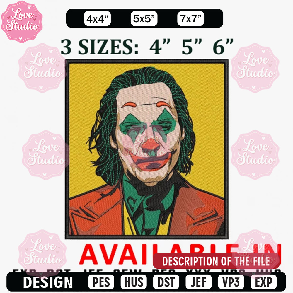 Frame joker embroidery design, Brand design, Embroidered shirt, Brand shirt, Brand Embroidery, digital download.jpg