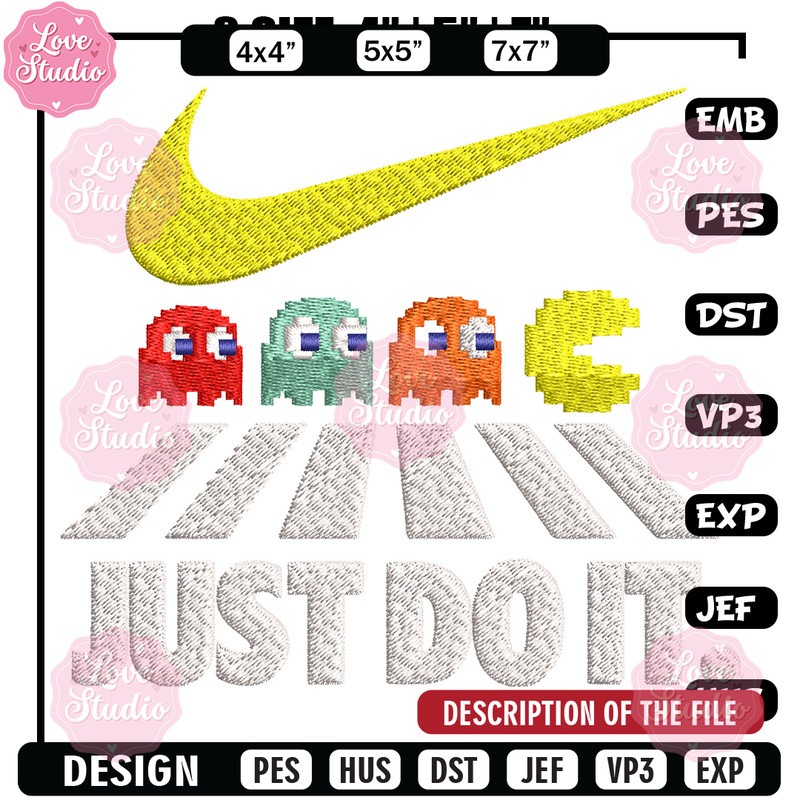 Game Nike Embroidery design, Game Embroidery, Nike design, Embroidery file, cartoon shirt, Instant download.jpg