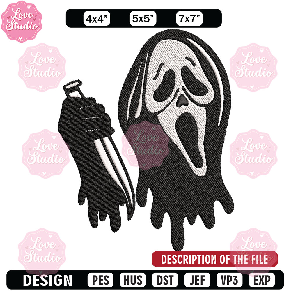 Ghost face knife Embroidery design, Horror Embroidery, Embroidery File, logo design, logo shirt, Digital download.jpg
