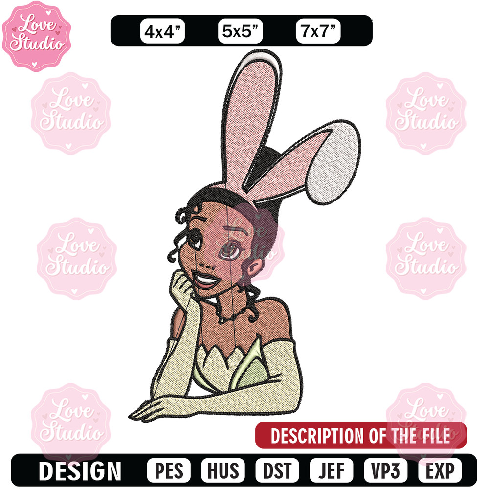 Girl bunny Embroidery design, Girl bunny Embroidery, Cartoon design, Embroidery File, logo shirt, Digital download.jpg