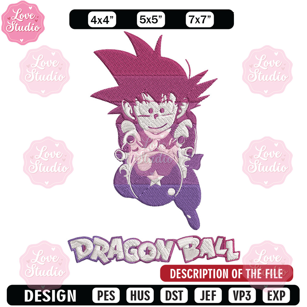 Goku kid Embroidery Design, Dragonball Embroidery, Embroidery File, Anime Embroidery, Anime shirt, Digital download 1.jpg