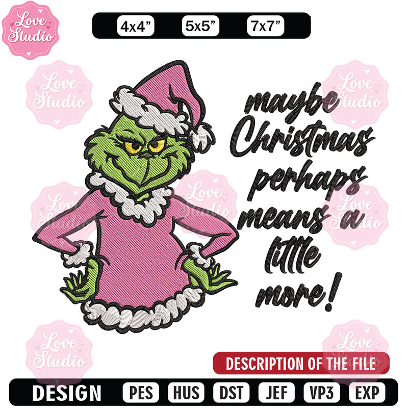 Grinch chrismas Embroidery Design, Grinch Embroidery, Embroidery File, Chrismas Embroidery, Anime shirt,Digital download.jpg