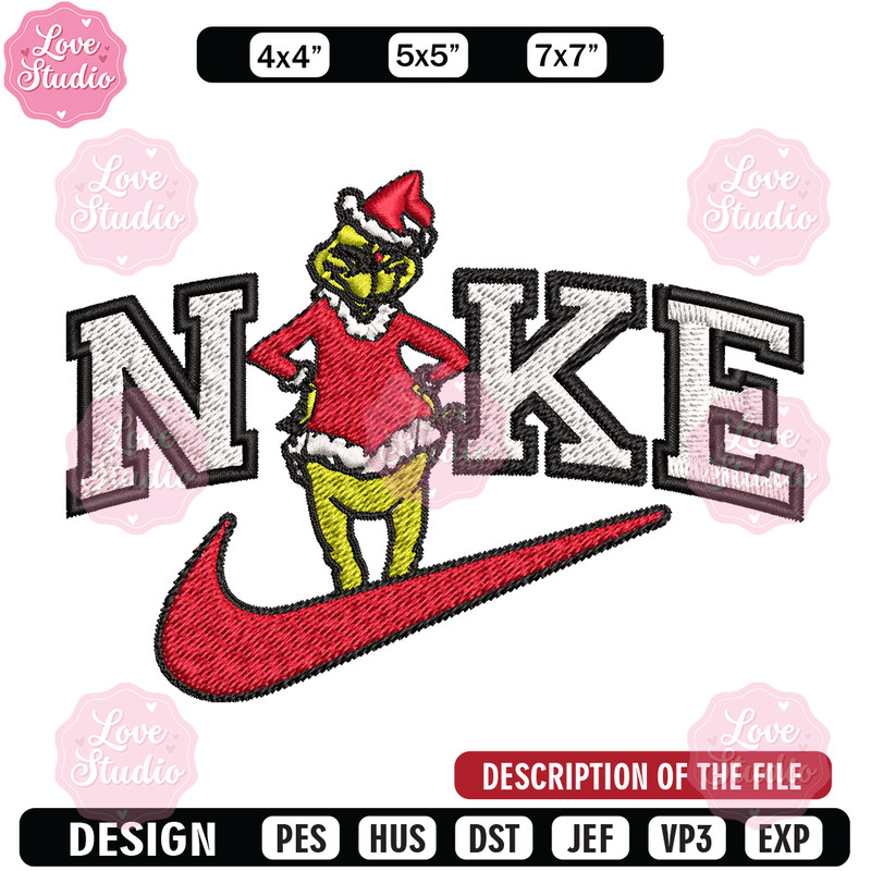Grinch nike Embroidery Design, Nike Embroidery, Brand Embroidery, Embroidery File, Logo shirt, Digital download.jpg