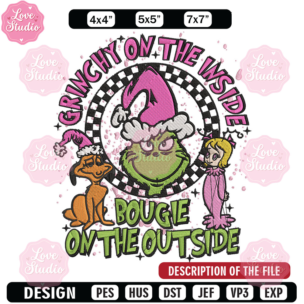 Grinch on the inside Embroidery Design, Grinch Embroidery, Embroidery File, Chrismas Embroidery, Digital download.jpg