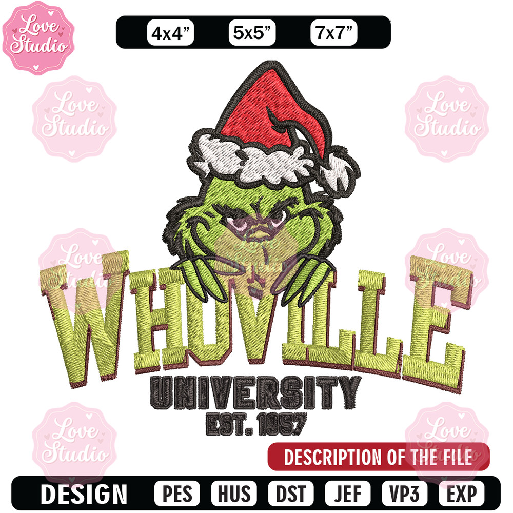 Grinch Whoville Embroidery design, Grinch Christmas Embroidery, Grinch design, Embroidery File, Digital download.jpg