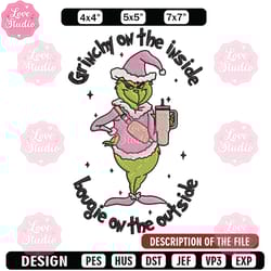 grinchy embroidery design, grinch embroidery, embroidery file, chrismas embroidery, anime shirt,digital download