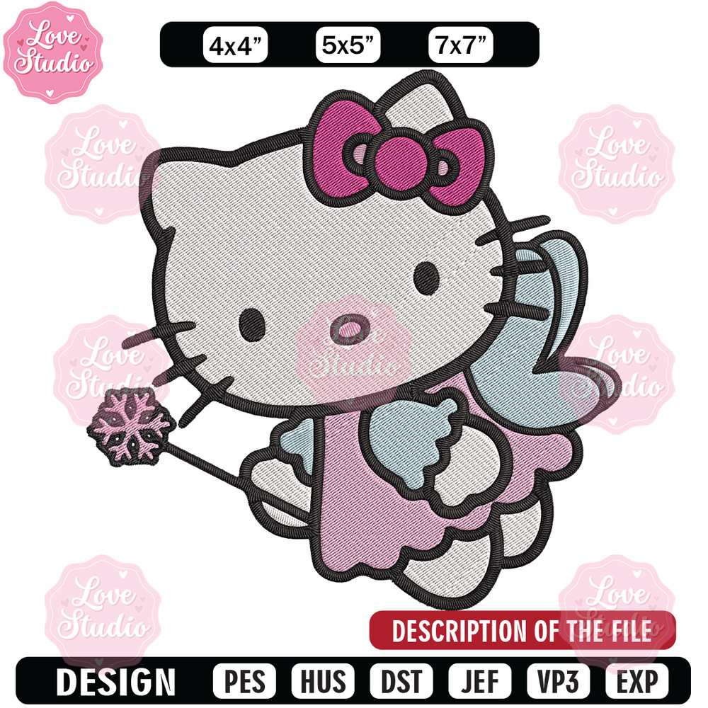 Hello kitty fairy Embroidery Design, Hello kitty Embroidery, Embroidery File, Anime Embroidery, Digital download.jpg