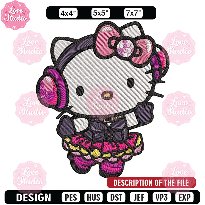Hello Kitty idol Embroidery Design, Hello kitty Embroidery, Embroidery File, Anime Embroidery, Digital download.jpg