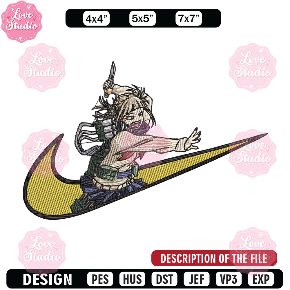 Himiko toga x nike Embroidery Design, Mha Embroidery, Embroidery File, Nike Embroidery, Anime shirt, Digital download.jpg