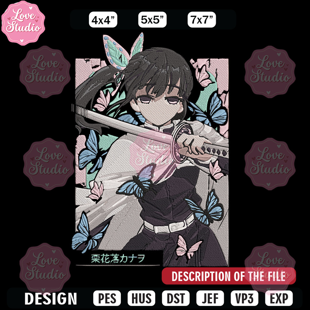 Kanao poster Embroidery Design, Demon slayer Embroidery, Embroidery File, Anime Embroidery, Digital download.jpg