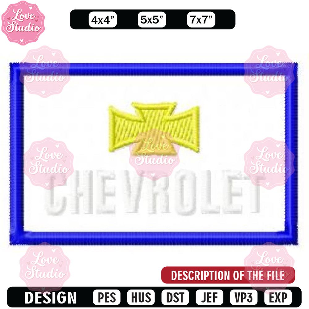 Log chevrolet car embroidery design, Embroidered shirt, Car Embroidery, Car design, Logo design, digital download.jpg