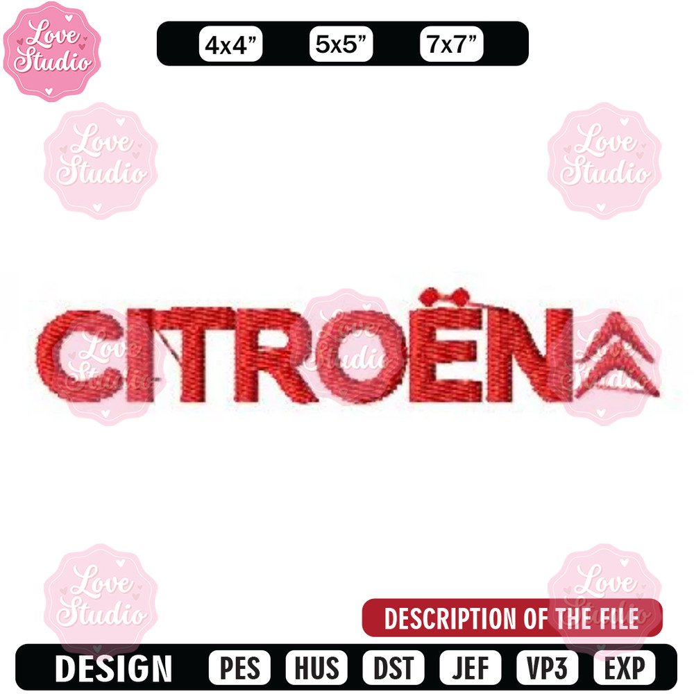 Log citroen car embroidery design, Embroidered shirt, Car Embroidery, Car design, Logo design, digital download.jpg