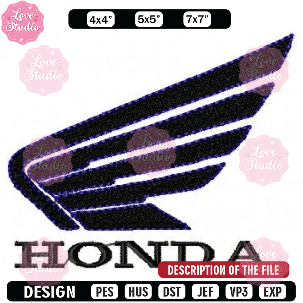 Logo honda car embroidery design, Embroidered shirt, Car Embroidery, Car design, Logo design, digital download.jpg