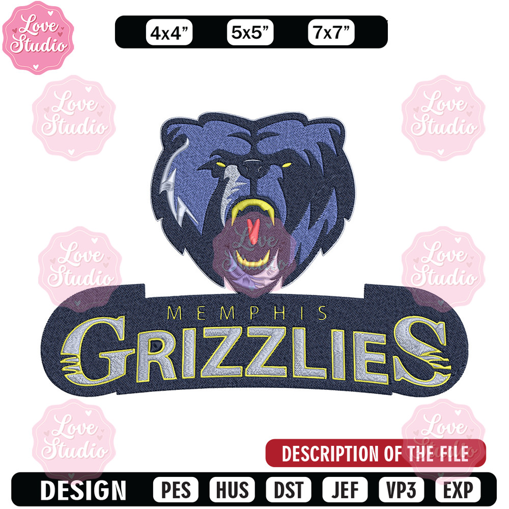 Memphis Grizzlies logo embroidery design, NBA embroidery, Sport embroidery,Embroidery design, Logo sport embroidery 1.jpg