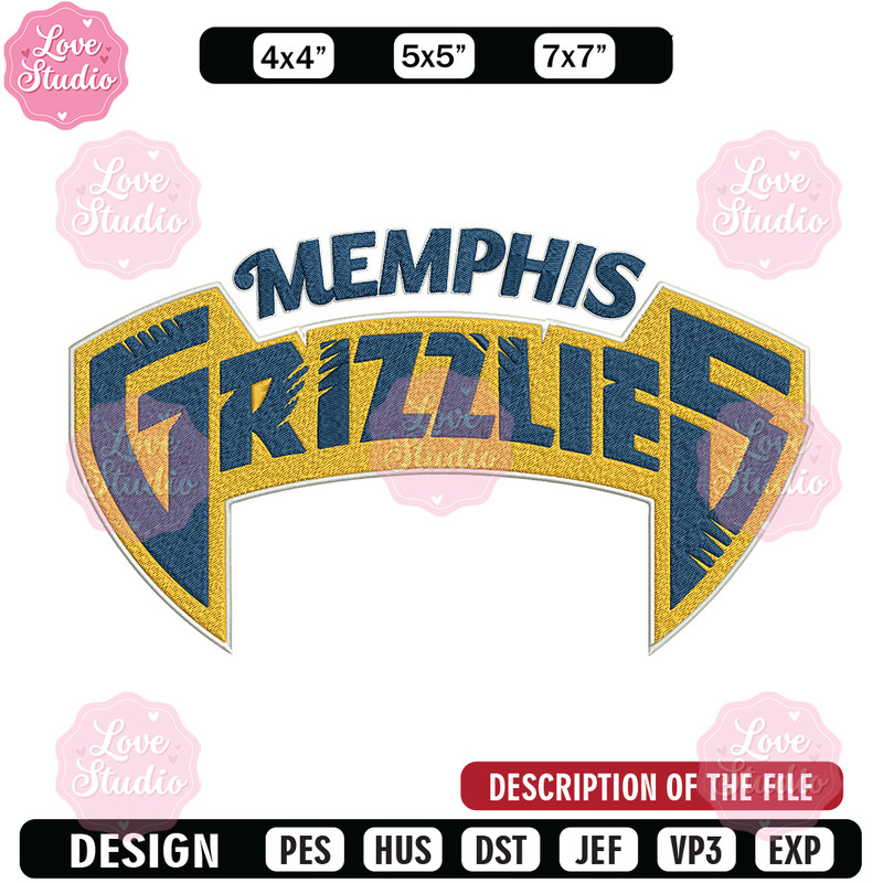 Memphis Grizzlies logo embroidery design, NBA embroidery, Sport embroidery,Embroidery design, Logo sport embroidery.jpg