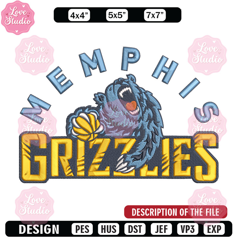 Memphis Grizzlies logo embroidery design, NBA embroidery,Sport embroidery,Embroidery design, Logo sport embroidery 1.jpg