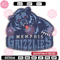 Memphis Grizzlies logo embroidery design,NBA embroidery, Sport embroidery,Embroidery design, Logo sport embroidery.jpg