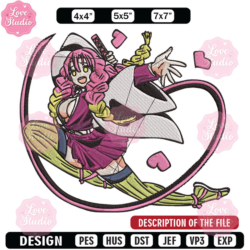 Mitsuri love Embroidery Design, Demon slayer Embroidery, Embroidery File, Anime Embroidery,Anime shirt, Digital download.jpg