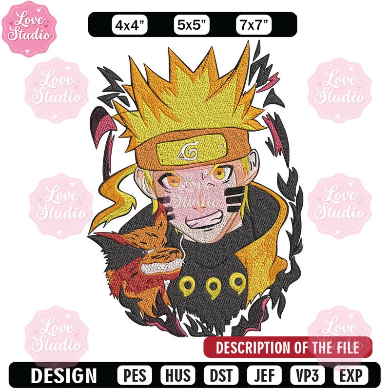 Naruto poster Embroidery Design, Naruto Embroidery, Embroidery File, Anime Embroidery, Anime shirt, Digital download.jpg