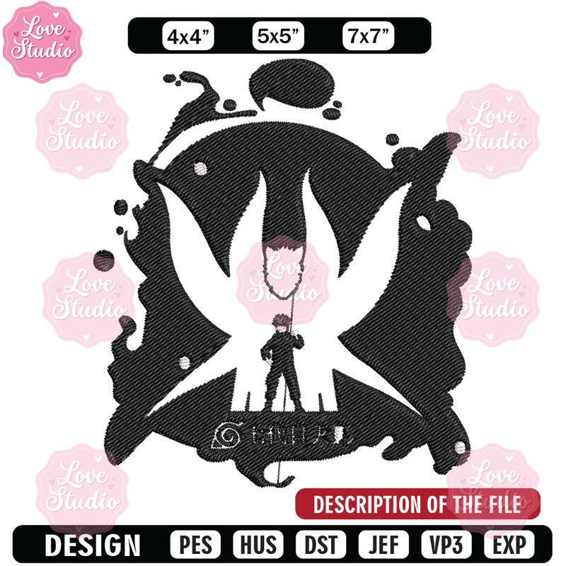 Naruto x kurama Embroidery Design, Naruto Embroidery, Embroidery File, Anime Embroidery,Anime shirt, Digital download 1.jpg