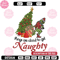 Naughty Grinch Embroidery design, Naughty Grinch christmas Embroidery, Grinch design, logo shirt, Digital download.jpg
