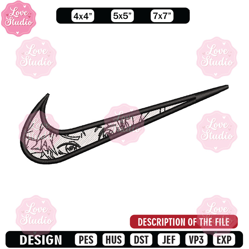 Nike anime eyes embroidery design, Anime embroidery, Nike design, Embroidery shirt, Embroidery file, Digital download.jpg