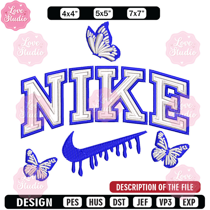 Nike butterfly embroidery design, Butterfly embroidery, Nike design,Embroidery file,Embroidery shirt,Digital download.jpg