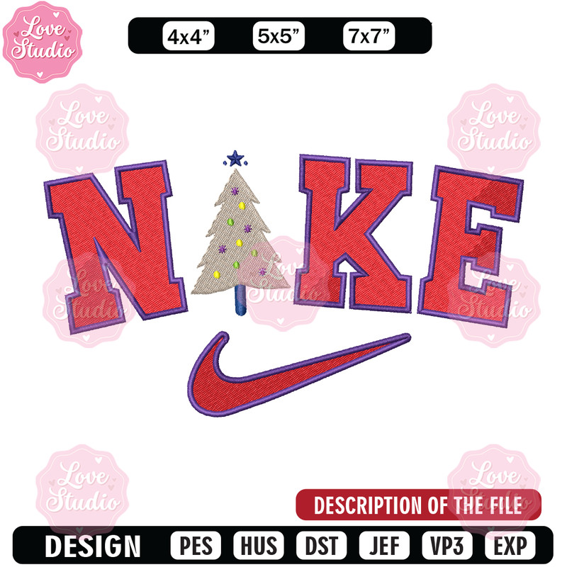 Nike christmas embroidery design, Logo embroidery, Nike design, Embroidery file, logo shirt, Instant download.jpg