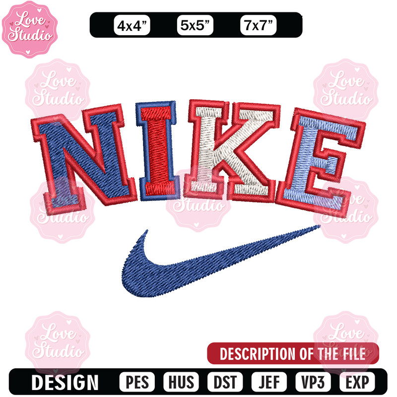 Nike color Embroidery Design, Brand Embroidery, Nike Embroidery, Embroidery File, Logo shirt, Digital download.jpg