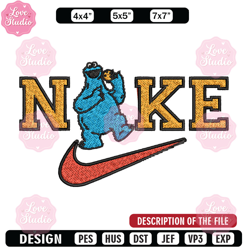 Nike green cartoon Embroidery Design, Nike Embroidery, Brand Embroidery, Embroidery File, Logo shirt, Digital download.jpg