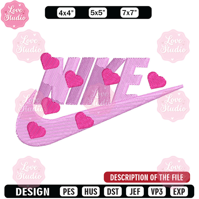 Nike heart embroidery design, Nike embroidery, Nike design, Embroidery shirt, Embroidery file, Digital download.jpg
