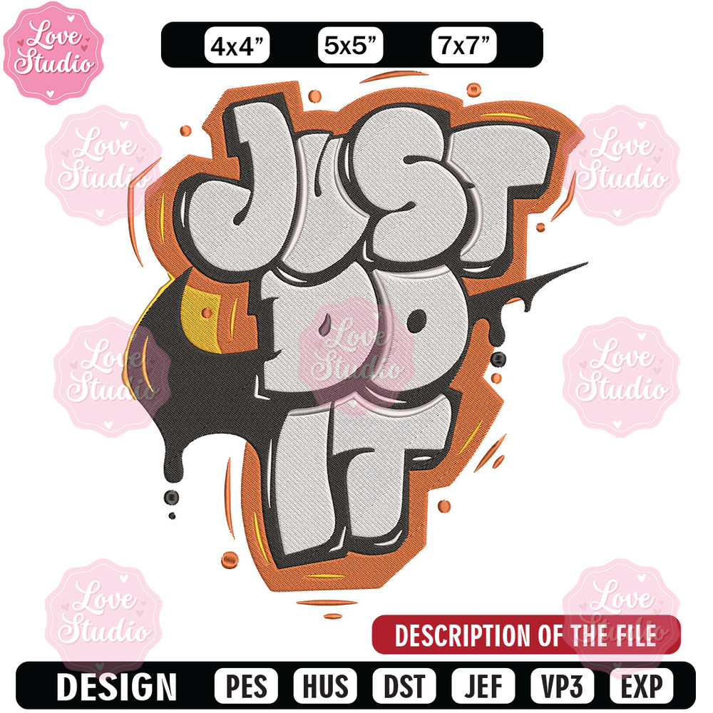 Nike just do it Embroidery Design, Logo Embroidery, Embroidery File, Nike Embroidery, Anime shirt, Digital download 1.jpg