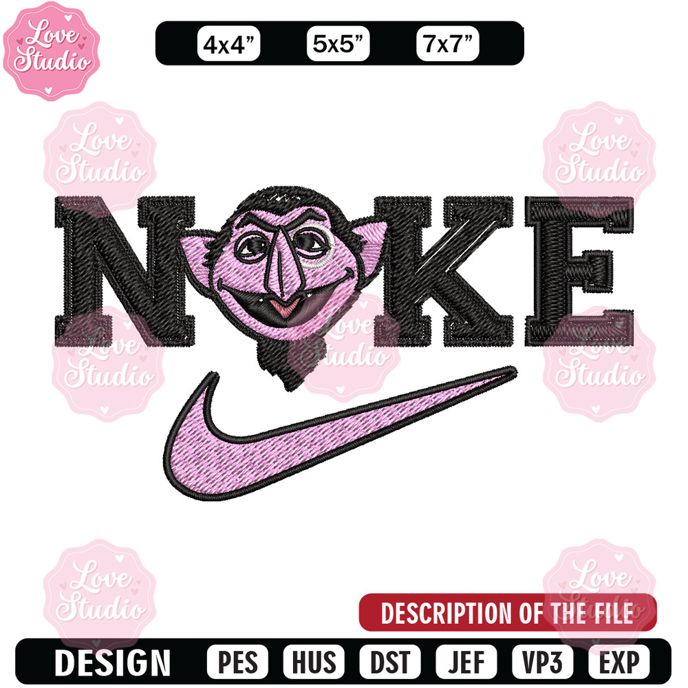 Nike purple cartoon Embroidery Design, Nike Embroidery, Brand Embroidery, Embroidery File, Logo shirt, Digital download.jpg