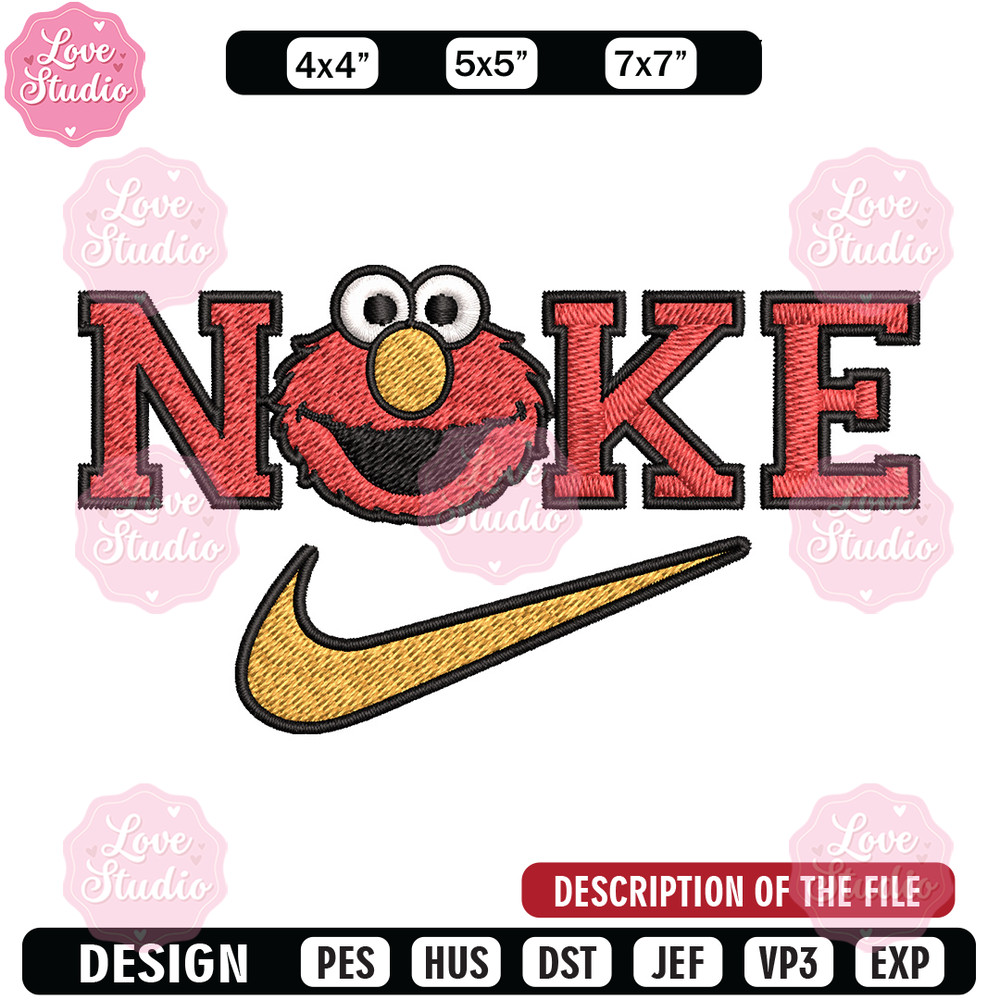 Nike red cartoon Embroidery Design, Nike Embroidery, Brand Embroidery, Embroidery File, Logo shirt, Digital download 1.jpg
