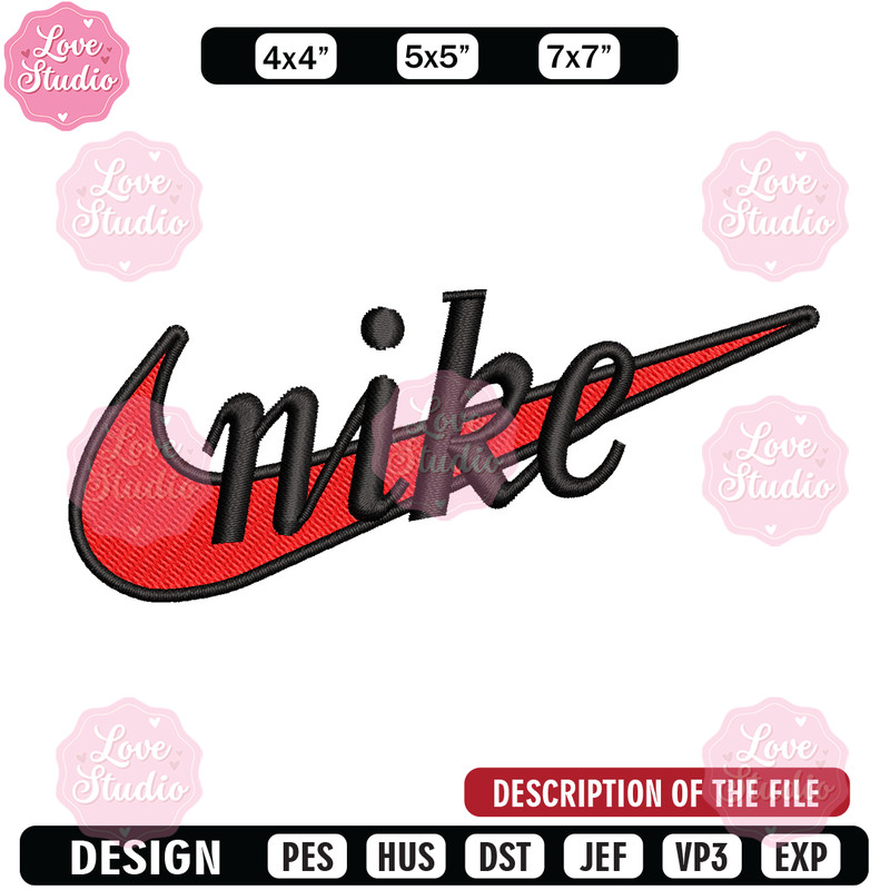 Nike red logo embroidery design, Nike embroidery, Nike design, Embroidery file,Embroidery shirt, Digital download.jpg
