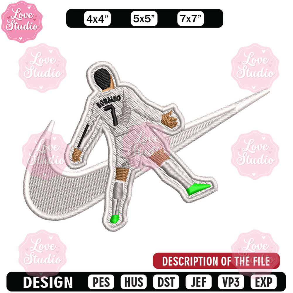 Nike ronaldo embroidery design, Ronaldo embroidery, Nike design, Embroidery shirt, Embroidery file, Digital download.jpg