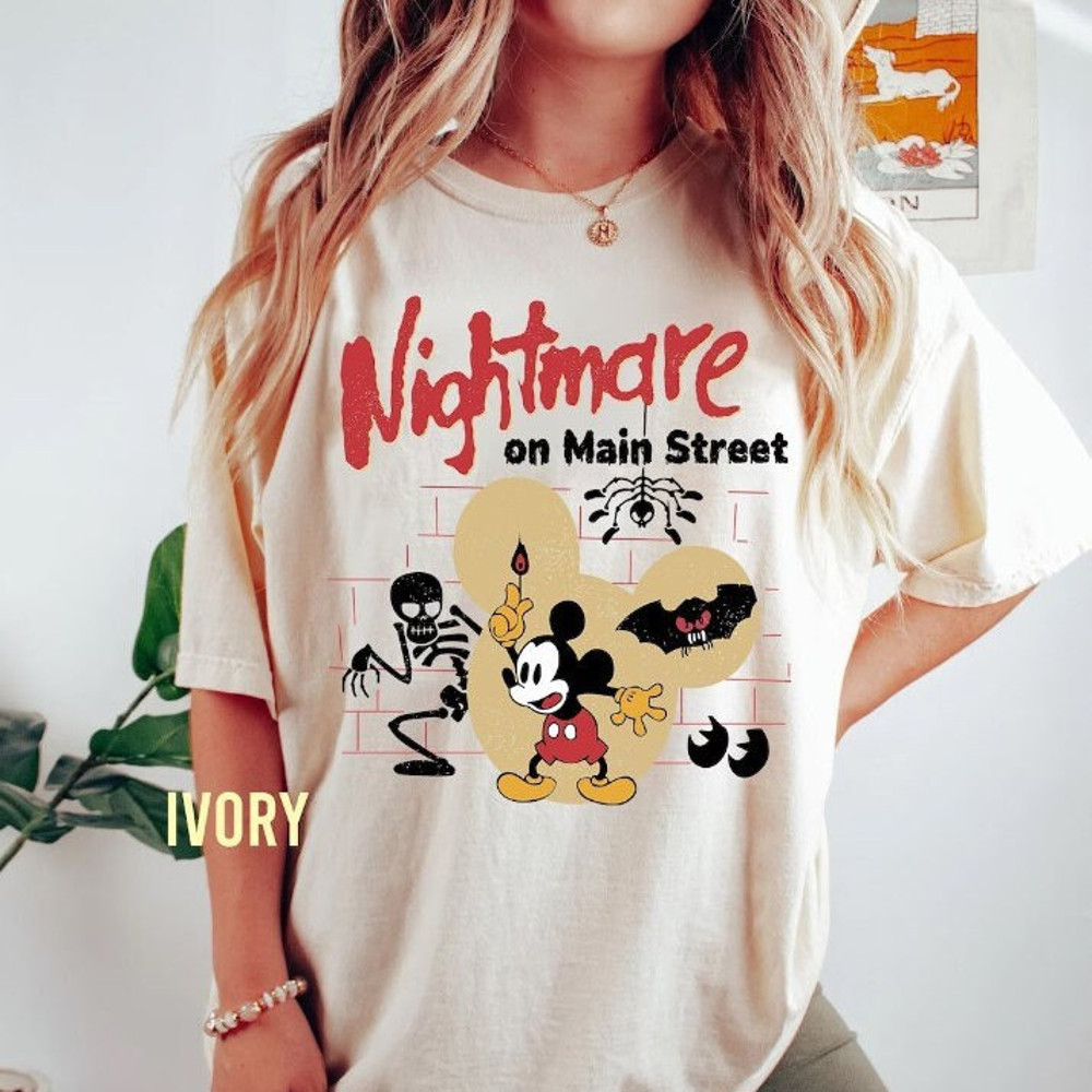 Comfort ColorsNightmare On Main Street Shirt, Halloween Disney Shirt.jpg