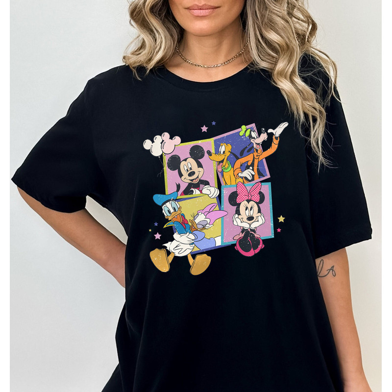 Cute Retro Mickey and Friends Shirt, Disney Family Shirt, Disney Boho Shirt.jpg