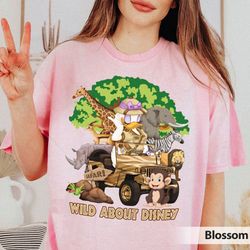 daisy duck wild about disney comfort colors shirt, vintage disney family