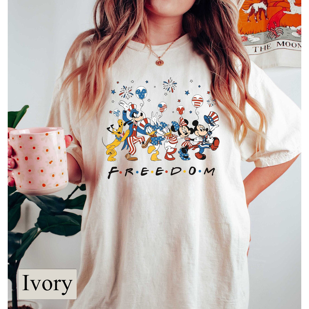 Disney American Freedom Comfort Colors Tee, Happy 4th of July Shirt, Retro Mickey.jpg