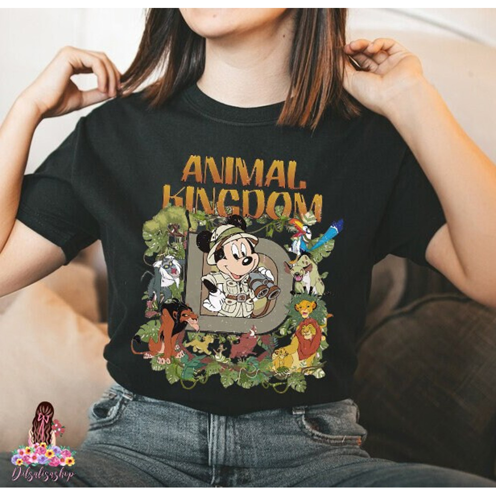 Disney Animal Kingdom Shirt, Vintage Disney Shirt, Mickey Safari Shirt.jpg
