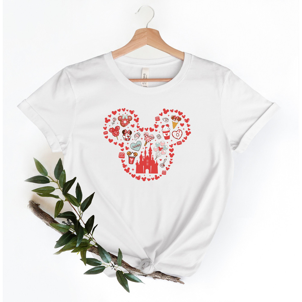 Disney Castle Valentines Day Shirt, Matching Valentines Shir.jpg
