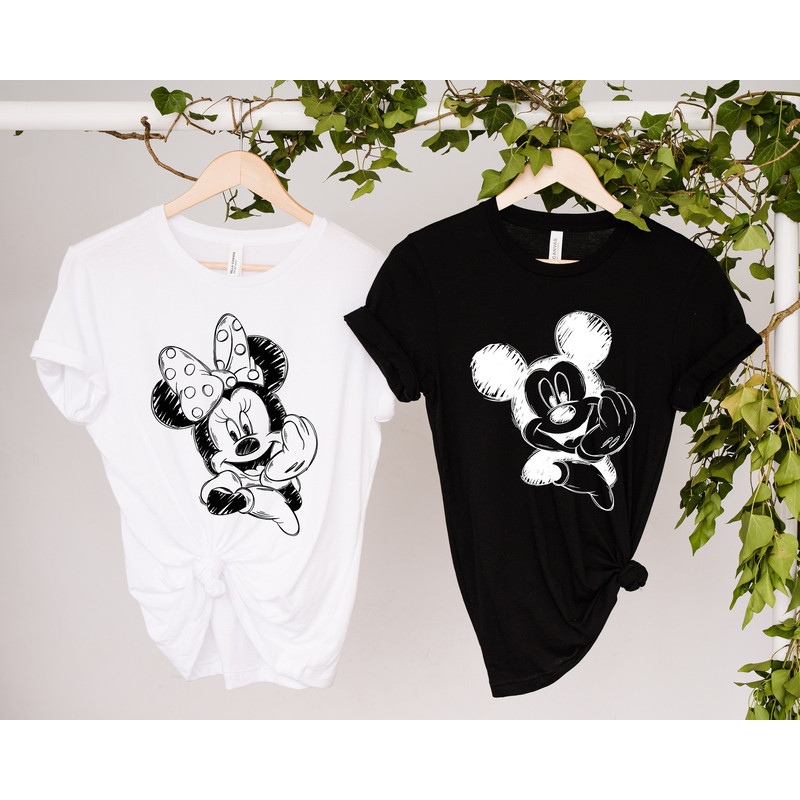 Disney Family Shirt, Mickey Sketch Shirt, Minnie Sketch Shir.jpg