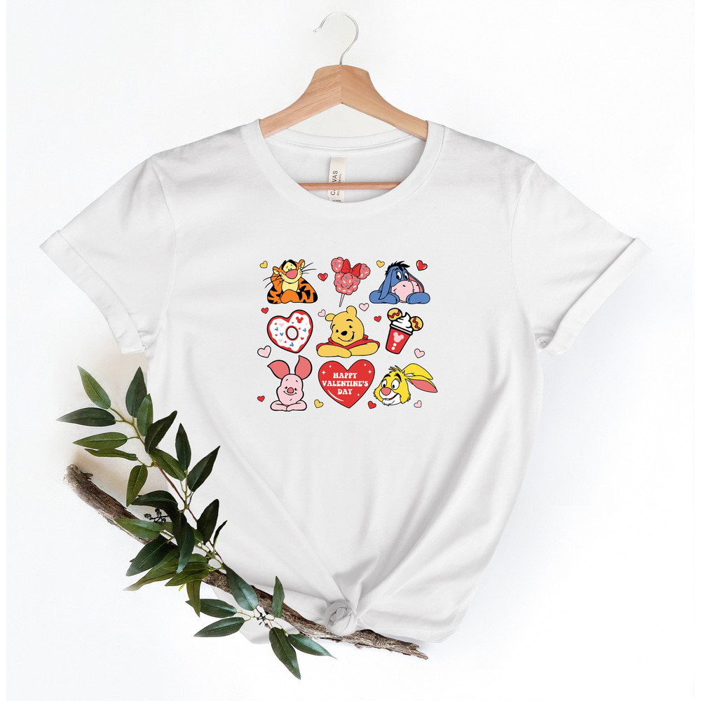 Disney Happy Valentines Day Winnie the Pooh Friends Shirt, P.jpg